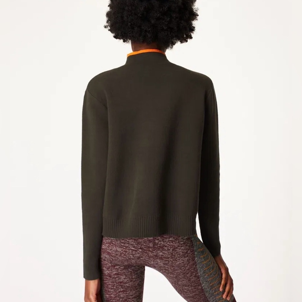 Sweaty Betty Serenity Jumper Sweater Women Size S pullover Knit Dark Green - Picture 13 of 13